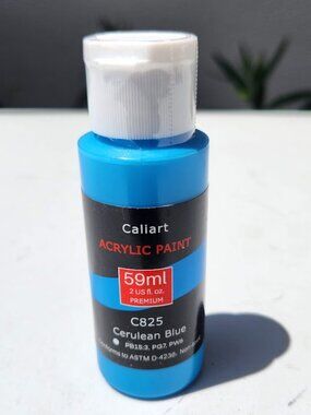 NEW Caliart Acrylic Paint Cerulean Blue C825 Color 59ml, 2oz Art Craft Paints Pa